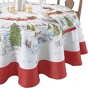 Elrene Tablecloth, 91262MLT, Multi, 70" Round
