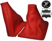 RED LEATHER GEAR BOOT & HANDBRAKE BOOT FITS NISSAN SKYLINE R32 1989-1994