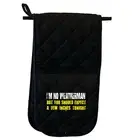 Im No Weatherman - Novelty Double Mitt Oven Gloves Double Kitchen Chef BBQ Mitts