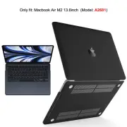 Fits Apple MacBook Air 13.6" M2 [A2681] ONLY, Matte Black Hard Shell Mac M2 Case
