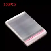 100x Clear Self-sealing Bag Self-Adhesive Sealing Cellophane Bag