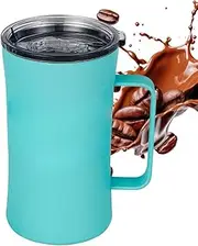 Water Tumbler with Handle | Large Capacity Drinking Cup - 600ml Large Capacity Tumbler for Workplace, Home, Hiking, Travel, Outdoors