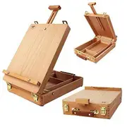 Portable Folding Easel Art Drawing Painting Wood Table Desktop Box Board