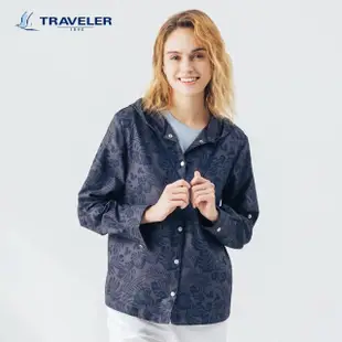 【TRAVELER 旅行者】24SS女款彈性抗UV可捲收袖外套｜241TR222(彈性/抗UV外套)