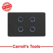 DETA Matte Black Grid Connect Smart Quad Gang Touch Light Switch