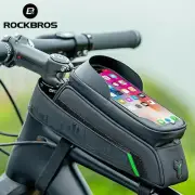 Bicycle Bag MTB Road Bike Front Frame Bag Phone Holder Touch Screen Cycling