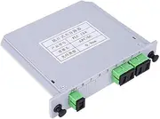 Marhynchus PLC Vane/Wing Optical Splitter, 1x4 Single Mode PLC Splitter SC/UPC Optical for Home Wiring Fiber Optic LAN