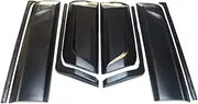 8Pcs Matte Black Car Side Door Body Molding Trim Decorative Cover Guard Plate Compatible for Navara Nissan NP300 2015-2020 Protective Strip