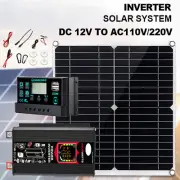 6000W Solar System DC12V to AC110V 220V 100A MPPT Controller 300W Panel InvertrI