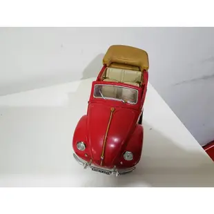 1/18 1955 Volkswagen Kafer-Beetle復古敞篷金龜車福斯大眾賀比