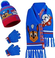 Paw Patrol Boys Beanie Gloves Scarf Set Winter Accessories Set - Gifts for Kids