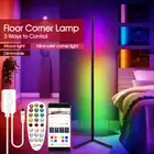 156CM RGB Floor Corner Lamp Light Stand bluetooth+Remote Control LED Streaming
