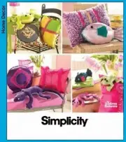 Simplicity Sewing Pattern 3953 Simply Teen Pillows and Bean Bag Animals