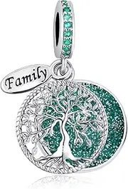 [LSxAB] Sparkling Tree of Life Family Charms Compatible with Pandora Bracelets