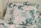 1 PAIR LOGAN & MASON AUSTRALIA TAKISHA LINEN EUROPEAN PILLOWCASES NEW
