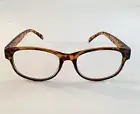Betsey Johnson Reading Glasses Leopard Brown Large Round Readers +1.50