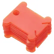 150 Pcs Plastic Floss Bobbins Thread Cards Cross DIY Sewing Storage Red