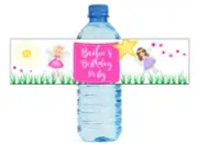 100 Fairy Kids Birthday Party Events Water Bottle Labels