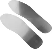 PACKOVE 1pair Stainless Steel Puncture Resistant Insoles for Men and Women Anti-nail Shoe Inserts for Sports Work Boots and Outdoor Activities Lightweight and Comfortable Foot