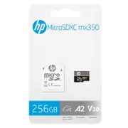 HP A2 U3 High Speed microSDXC 256GB 100MB/s Class 10, U3, V30, A2, UHS-I 4K UHD Shock Temperature Waterproof for Action Camera,