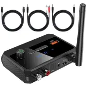 Bluetooth Receiver, Wireless Audio Adapter with Bluetooth 5.3, RCA Optical 3....