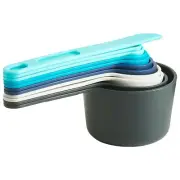 Trudeau 11pc Nesting Measuring Cup & Spoon Set - Blues