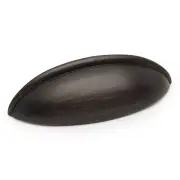 Cosmas Oil Rubbed Bronze Bin Cup Cabinet Handle Pulls #1399ORB
