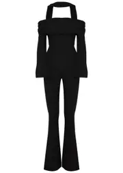 DE LA Vali Albie Off-the-shoulder Jumpsuit - Black 6 (UK6 / XS)