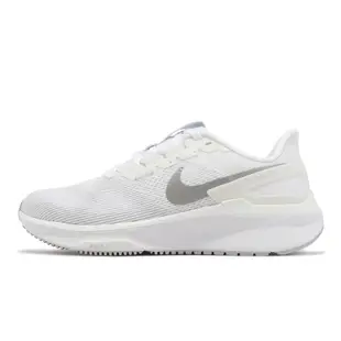 Nike 慢跑鞋 Wmns Air Zoom Structure 25 白 銀 女鞋 路跑 ACS DJ7884-101