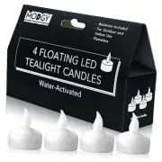 LED Floating Tealight Candles Flameless Battery Operated Flickering Light