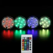 LED Multi-Colour Submersible Fish Tank Pool Spa Bath Waterproof Lights Remote x6