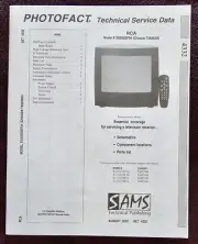 Sams Photofact 4332 Service Manual for RCA X13050GSF04, X13101GSC04
