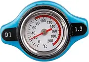 ETHZZLE Water Tank Temperature Gauge Thermostatic Cover with Radiator Cap and Digital Thermometer