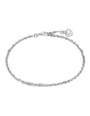 [Amor] 25cm Cubic Zirconia Heart Anklet in Silver