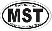 MST Mountain-to-Sea Trail Oval Bumper Sticker