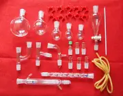 29PCS,24/29,New Advance Chemistry Glassware Kit,Laboratory Chemical Glass Unit