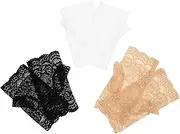 [TOGEVAL] Fashionable Women's Accessories Sunproof Driving Gloves Lace Sunscreen Gloves Breathable and Comfortable for All-day Wear