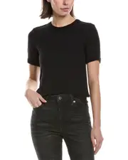FRAME Denim Crochet Trim T-Shirt