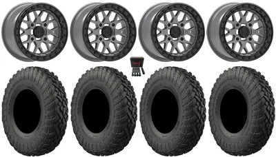 Valor V07 Beadlock 15" Wheels Gr 32" Gripper T/R/K Tires Commander Maverick