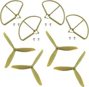 for Hubsan H501S X4 H501A H501C Legs Landing Gear and Action Gimbal Mount Camera Holder Triangle Propeller Spare Part RC Drone Propeller Blades(2)