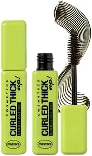 Okerker Dark Brown Volumizing Mascara, Bold Full Lashes, Long-Lasting Smudge-Resistant Formula