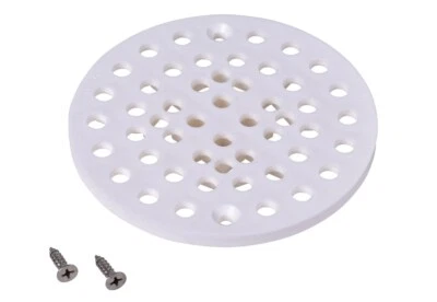 OATEY 42021 Floor Drain Grate, 6-3/4 in White 20CM28