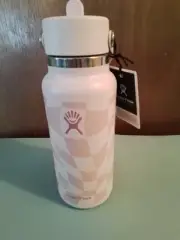 NEW HYDROFLASK 32 OZ Wide Flex Cap - Checkered Pinks - Limited Edition