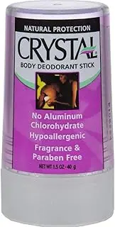CRYSTAL Deodorant Crystal Body Deodorant Travel Stick, Unscented 1.5 Oz (Pack Of 6)