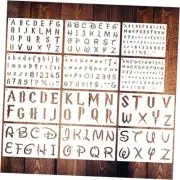 Doflyok 12 Pieces Stencils for Painting, Alphabet Drawing Magical Letter