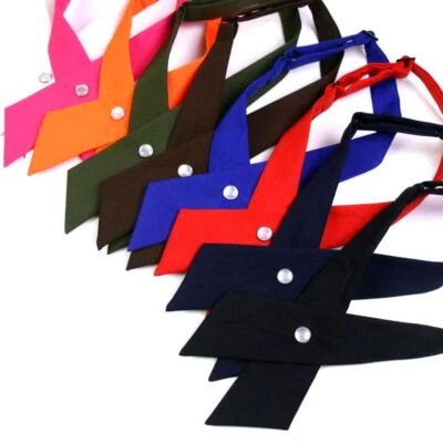 JK Uniform Decor Cross Bowtie Removable Neck Collar High Quality Shirt Tie