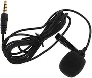 Vaguelly 1 Set Professional Omnidirectional Clip Microphone Condenser Mic for Remote Teaching Vlogging and Recording with Mobile Phones Laptops and Cameras
