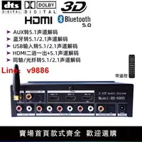 在飛比找樂天市場購物網優惠-【台灣公司保固】AC3杜比DTS藍牙U盤光纖同軸HDMI轉5