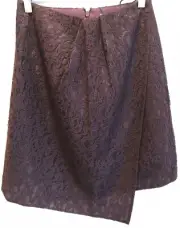 Carven rich burgundy coloured lace (new with tags) skirt