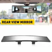 Universal 270MM Wide Flat Interior Clip On Rear View Clear Glass Mirror New EAW